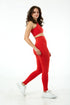 BIRDIESCULPT - LEGGINGS OF A LIFETIME RED YOGA AND SPORTS TIGHTS