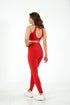 BIRDIESCULPT - LEGGINGS OF A LIFETIME RED YOGA AND SPORTS TIGHTS