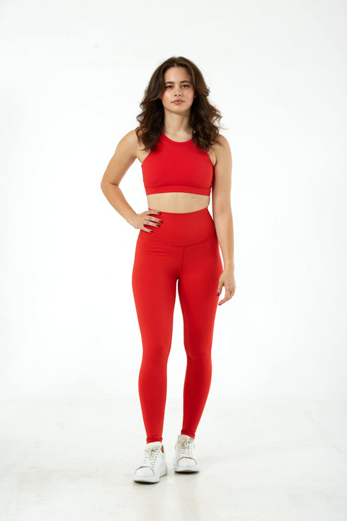 BIRDIESCULPT - LEGGINGS OF A LIFETIME RED YOGA AND SPORTS TIGHTS