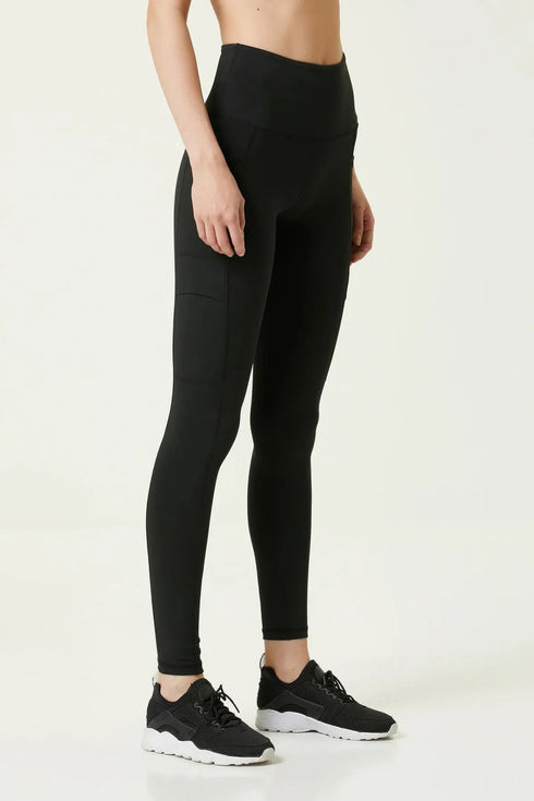 BIRDIESCULPT - CARGO LEGGINGS MAT SİYAH CEPLİ YOGA VE SPOR