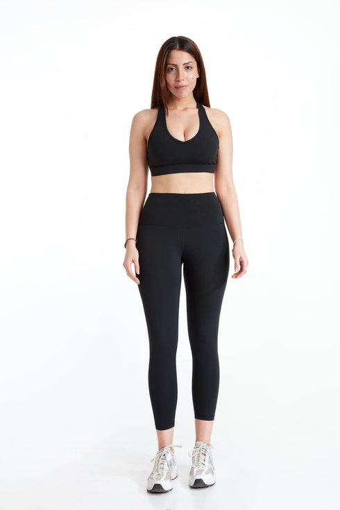 BIRDIESCULPT - LEGGINGS OF A LIFETIME 7/8 MAT SİYAH YOGA VE SPOR TAYTI - Spor ve Yoga Taytları - BIRDIEJAY