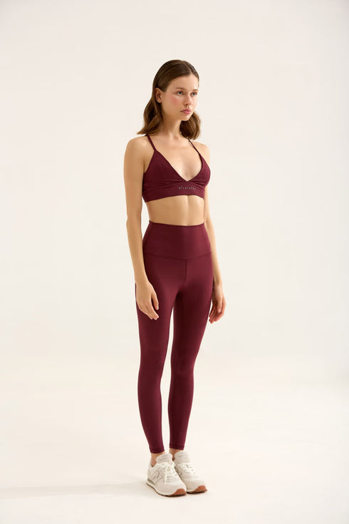 BIRDIESMOOTH - LEGGINGS OF A LIFETIME BORDO YOGA VE SPOR TAYTI