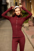 BIRDIESMOOTH - MAIN CHARACTER PILATES JACKET BORDO PİLATES CEKETİ