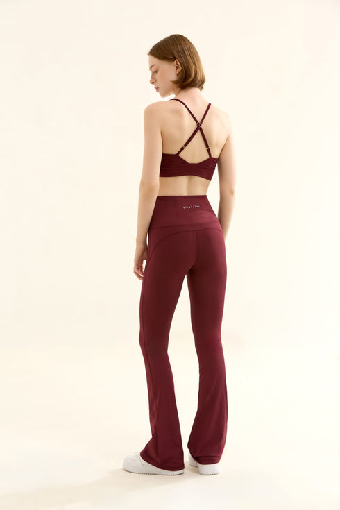 TRIANGLE BRA BORDO SPORCU VE YOGA SÜTYENİ