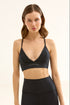 TRIANGLE BRA SİYAH SPORCU VE YOGA SÜTYENİ
