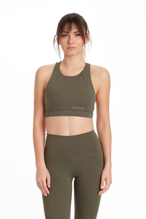 INTERTWINE BRA HAKİ SPORCU VE YOGA SÜTYENİ - Spor ve Yoga