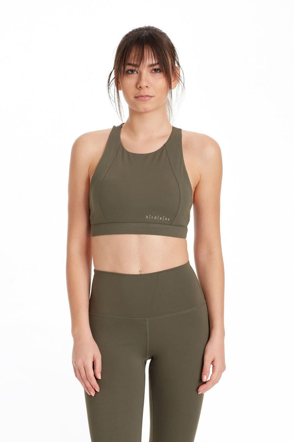 INTERTWINE BRA HAKİ SPORCU VE YOGA SÜTYENİ - Spor ve Yoga