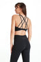 INTERTWINE BRA SİYAH SPORCU VE YOGA SÜTYENİ - Spor ve Yoga