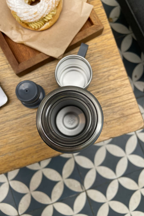 MILDRA THERMOS SİYAH ÇELİK BARDAKLI TERMOS - Termoslar - BIRDIEJAY