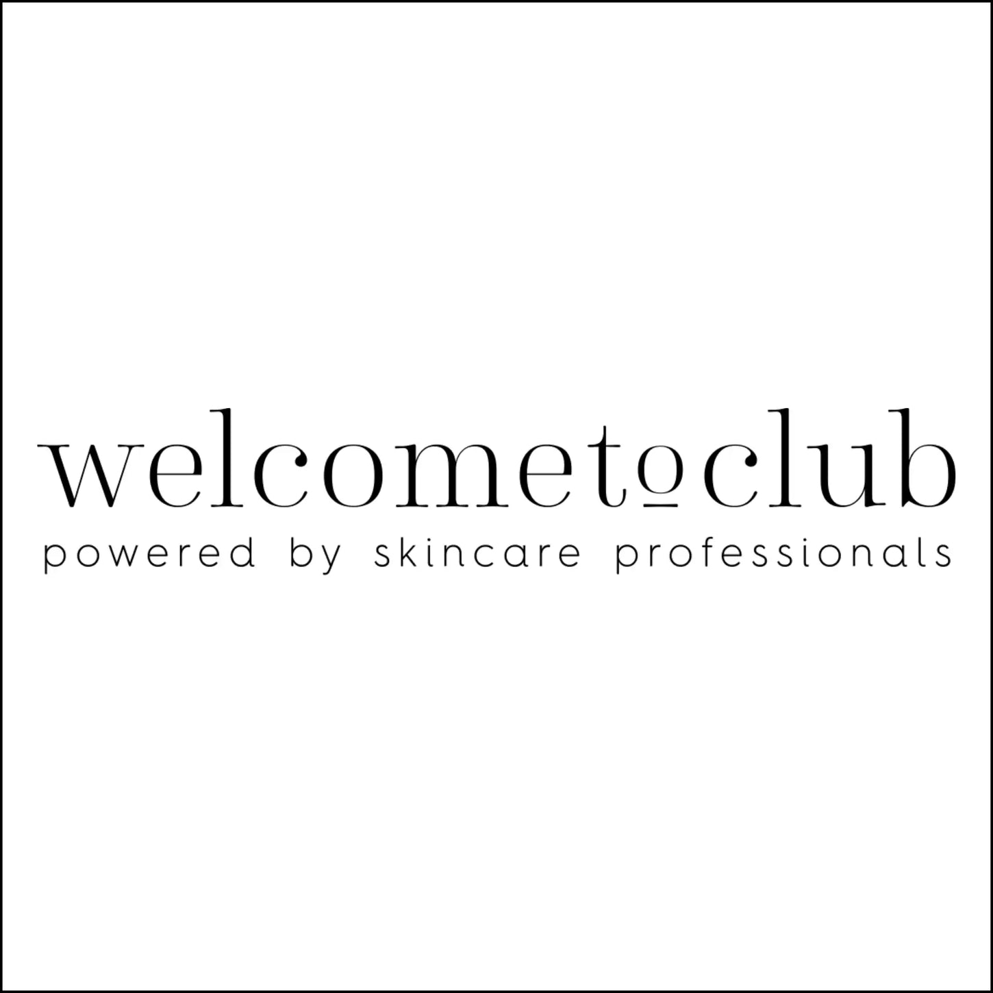 Bir cilt bakımı markası için minimalist bir logo.