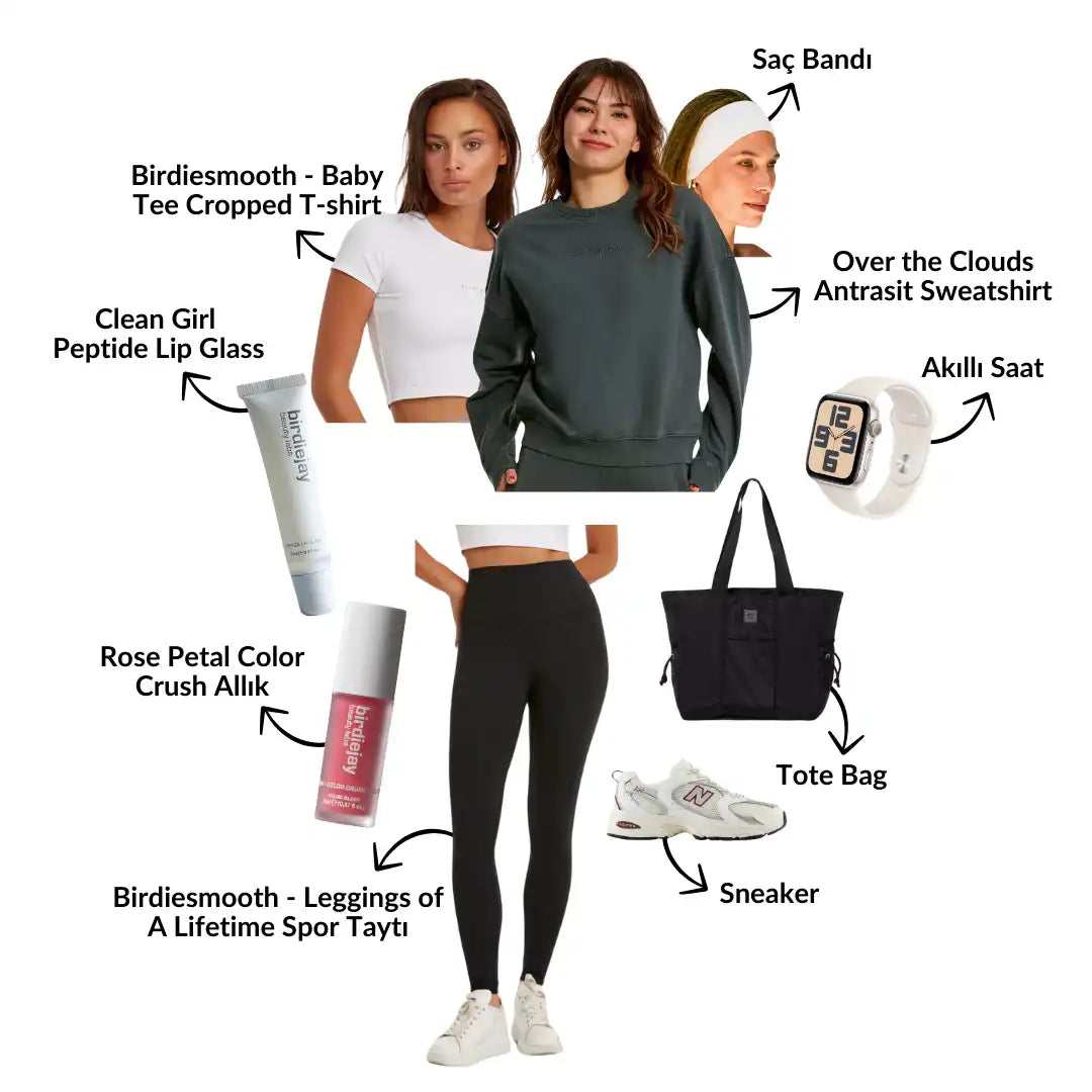 Moda ve güzellik ürünü kolajı.