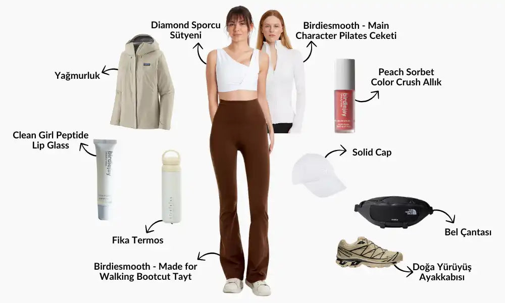 Moda ve güzellik ürünü kolajı.