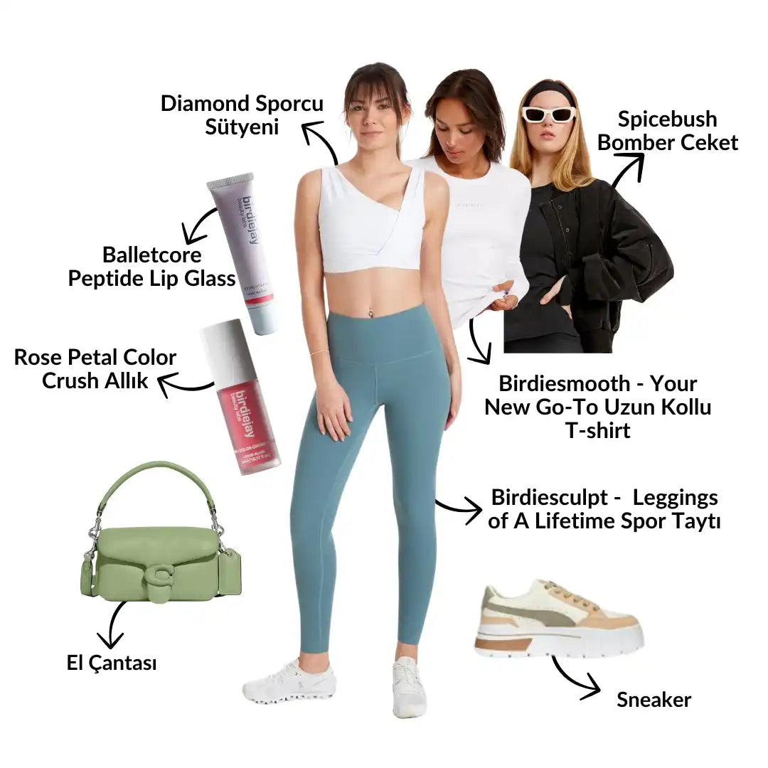 Moda ve güzellik ürünü kolajı.