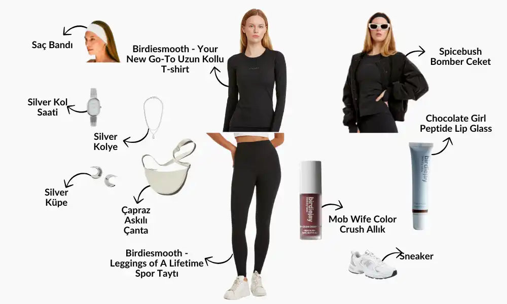 Moda ve güzellik ürünü kolajı.