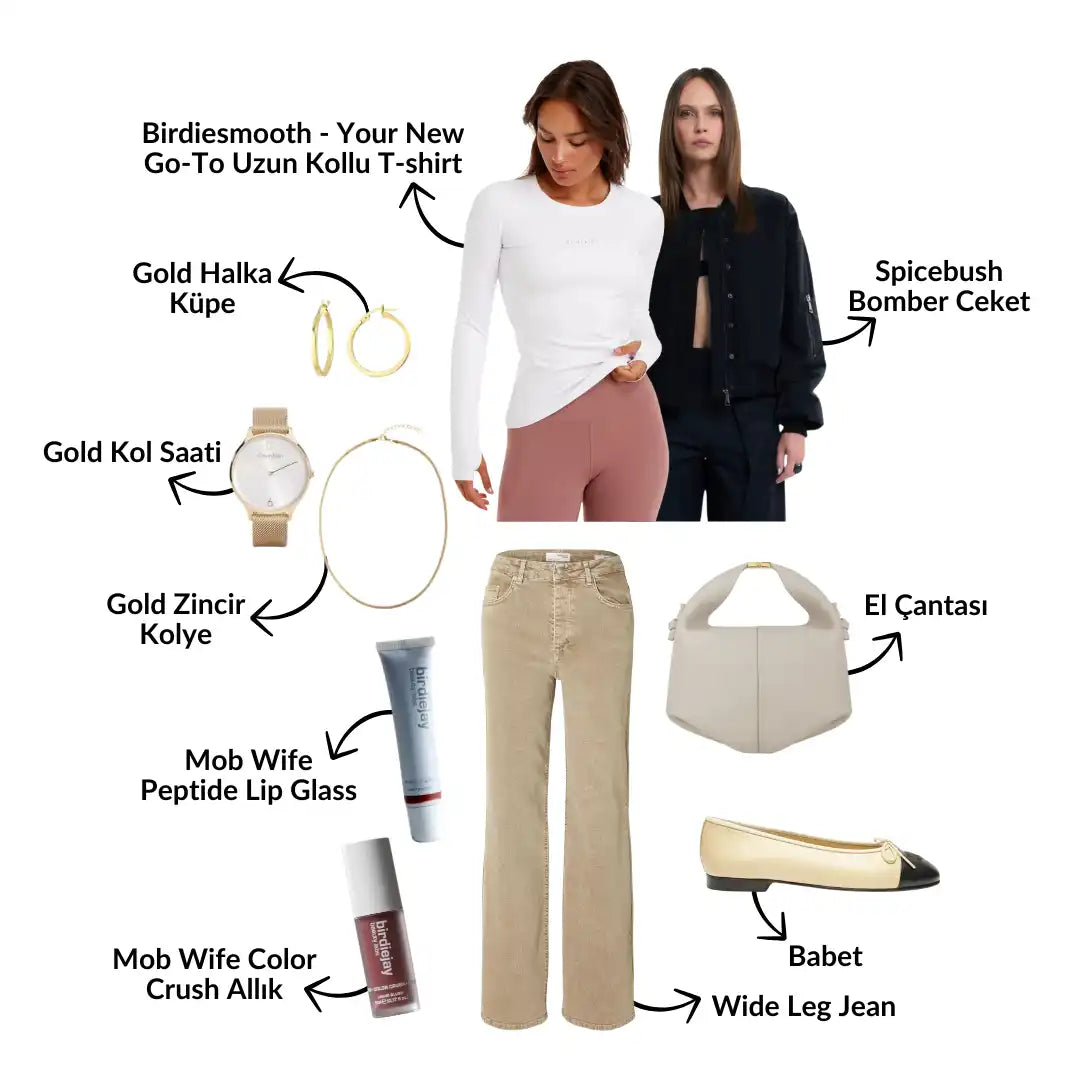 Moda ve güzellik ürünü kolajı.