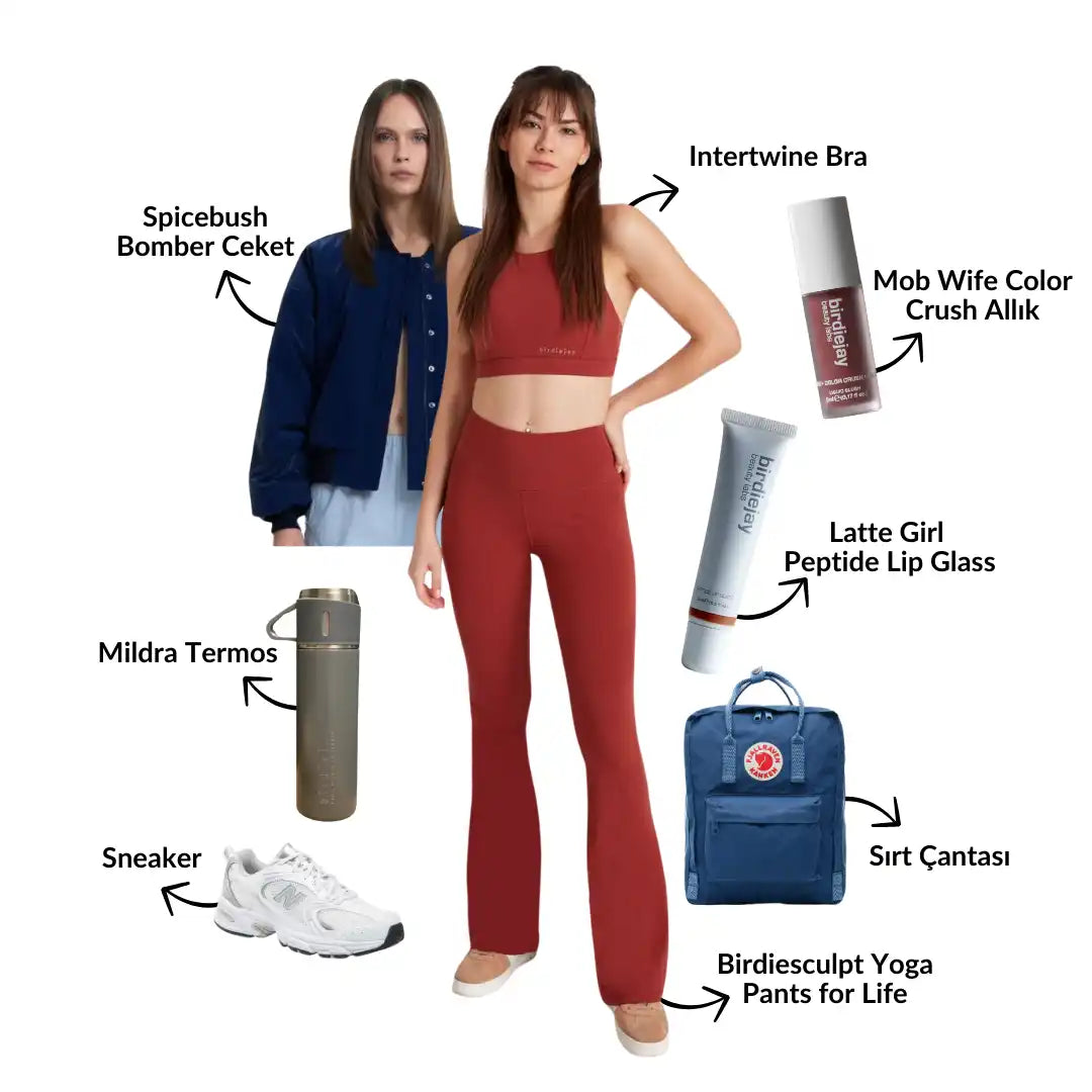 Moda ve yaşam tarzı ürün kolajı.