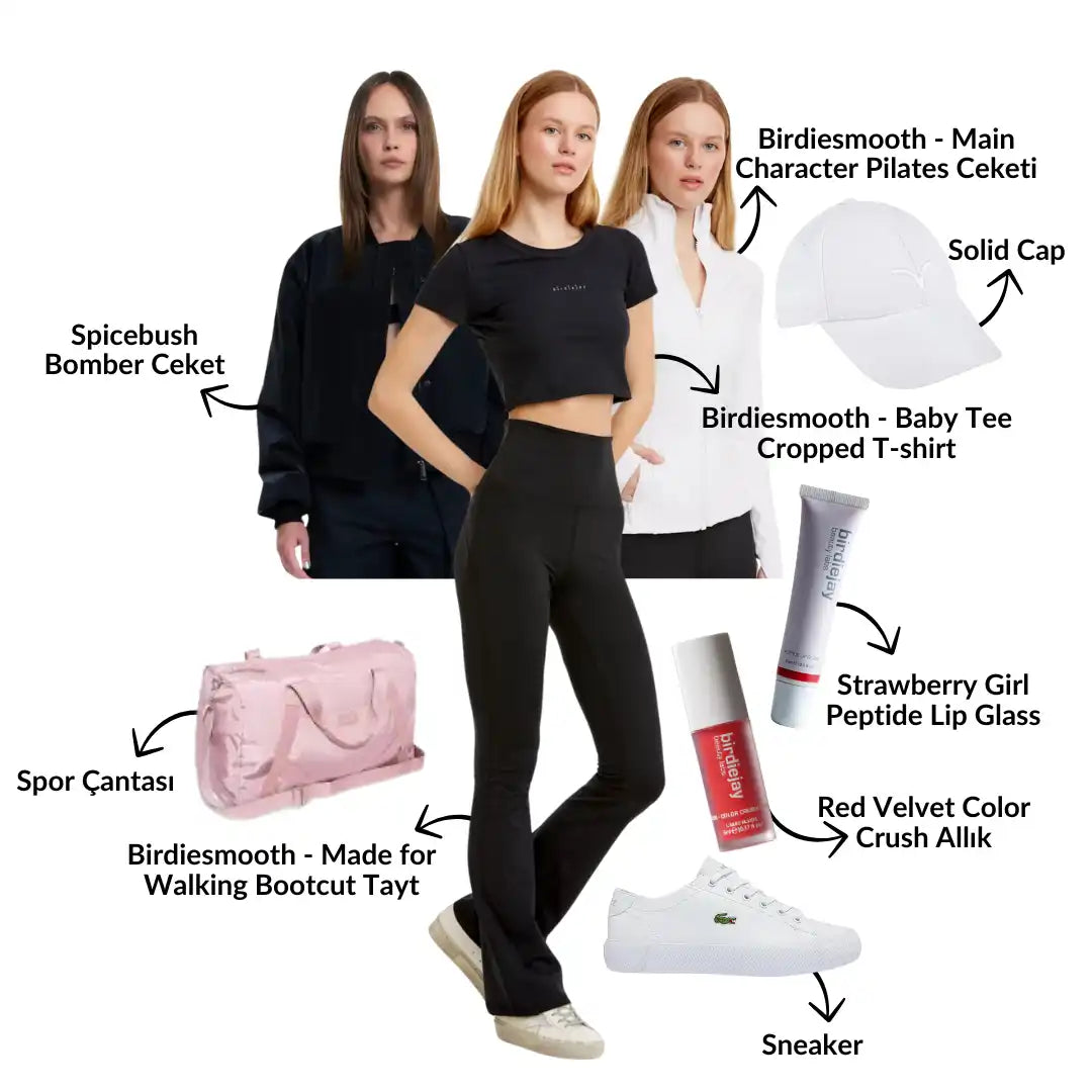Şık spor giyim koleksiyonu.