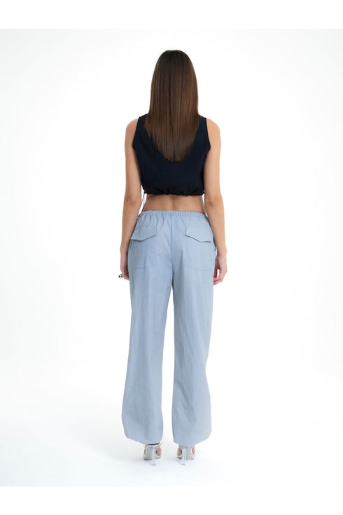 OREGON CROP PARAŞÜT BLUZ - SİYAH - Bluzler - BIRDIEJAY