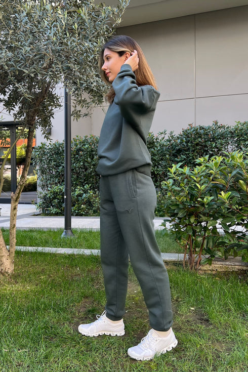 OVER THE CLOUDS GRİ JOGGER SWEATPANT - Sweatpantler - BIRDIEJAY