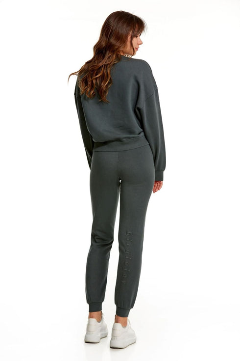 OVER THE CLOUDS GRİ OVERSIZE SWEATSHIRT - Sweatshirtler - BIRDIEJAY