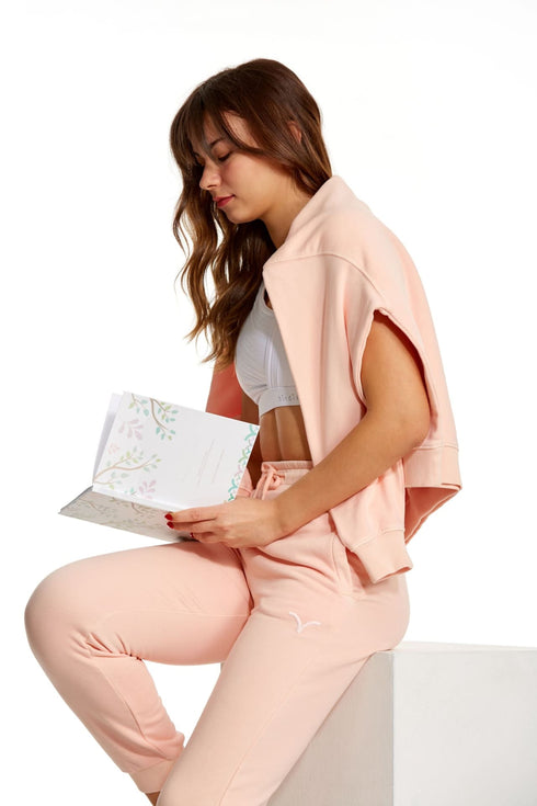 OVER THE CLOUDS PEMBE JOGGER SWEATPANT - Sweatpantler BIRDIEJAY