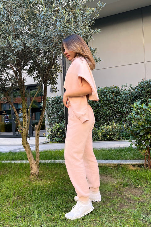 OVER THE CLOUDS PEMBE JOGGER SWEATPANT - Sweatpantler BIRDIEJAY