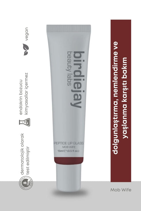 PEPTIDE LIP GLASS - MOB WIFE - Lip Glass - BIRDIEJAY BEAUTY LABS