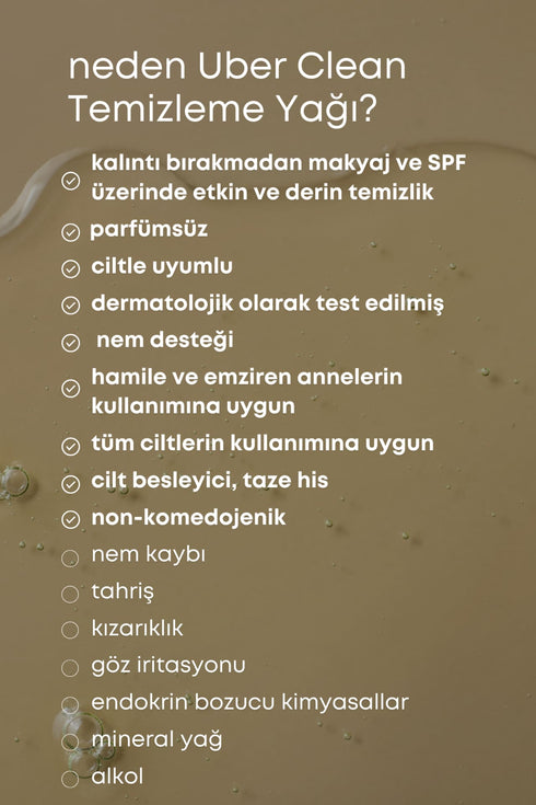 UBER CLEAN TEMİZLEME YAĞI - Temizleme Yağı - BIRDIEJAY BEAUTY LABS