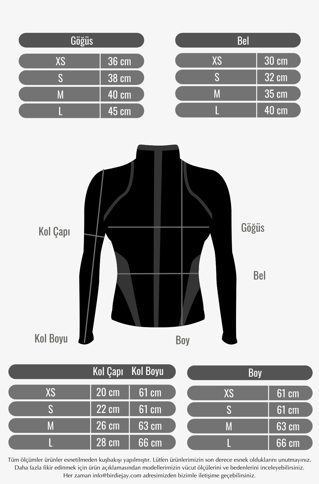 BIRDIESMOOTH - MAIN CHARACTER PILATES JACKET SİYAH PİLATES CEKETİ