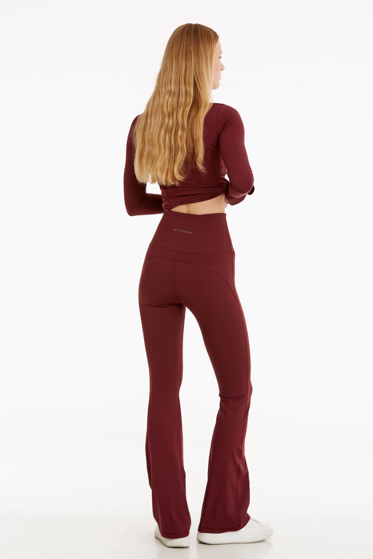 BIRDIESMOOTH - MADE FOR WALKING BOOTCUT YOGA PANTS BORDO BOOTCUT YOGA VE SPOR PANTOLONU - Spor ve Yoga Pantolonları - BIRDIEJAY