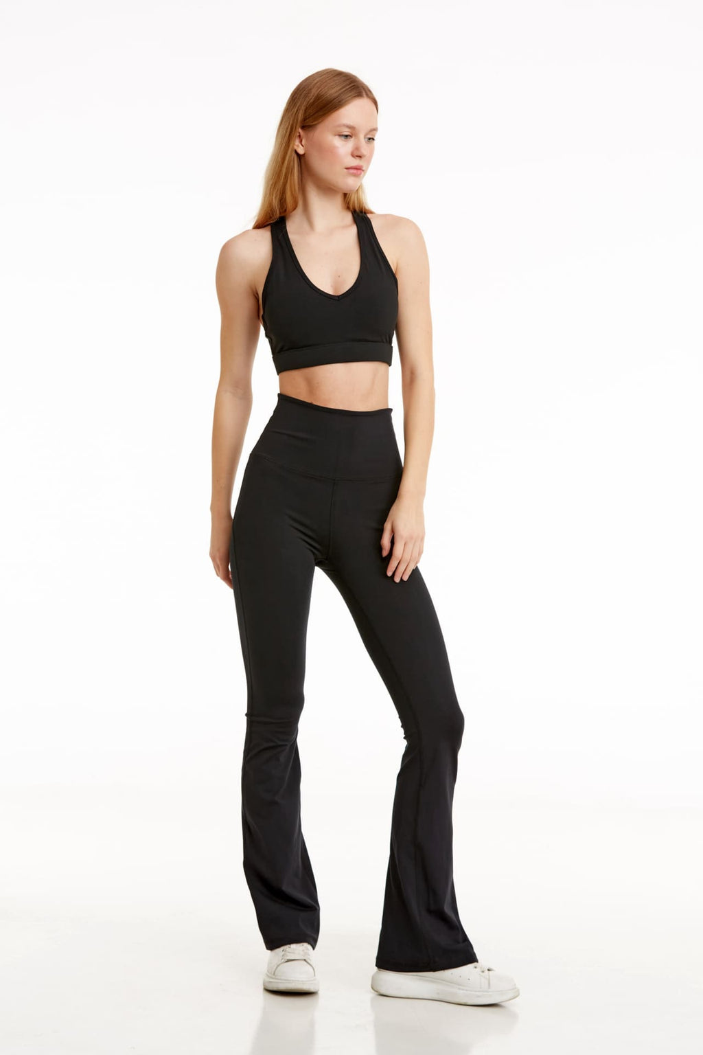 BIRDIESMOOTH - YOGA PANTS FOR LIFE SİYAH İSPANYOL PAÇA YOGA VE SPOR TAYTI