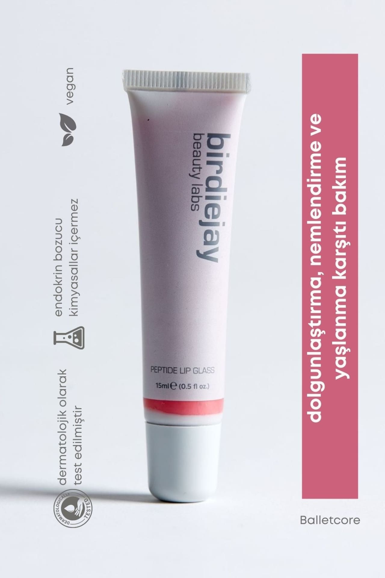 PEPTIDE LIP GLASS - BALLETCORE - Lip Glass - BIRDIEJAY BEAUTY LABS