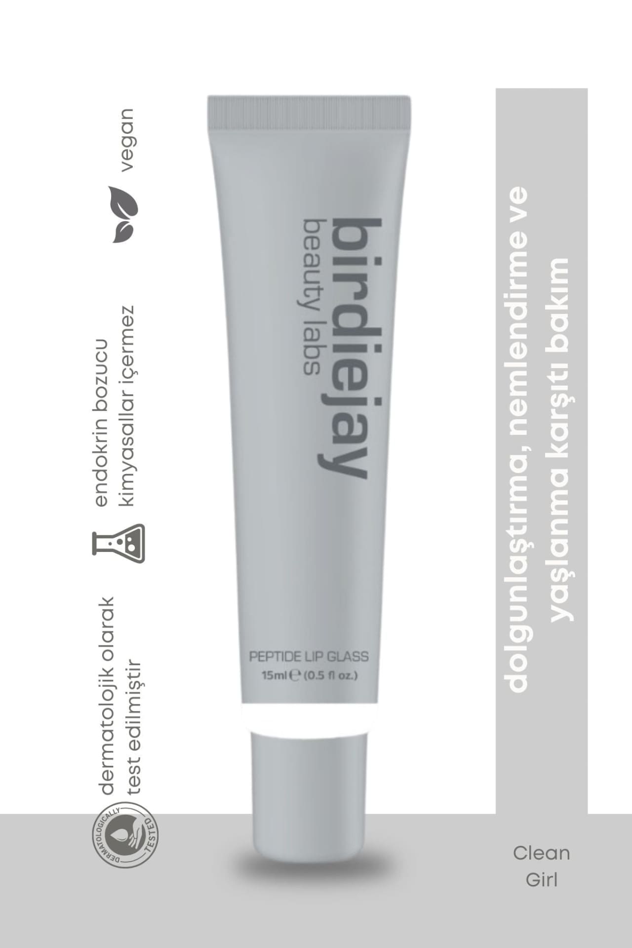PEPTIDE LIP GLASS - CLEAN GIRL - Birdiejay